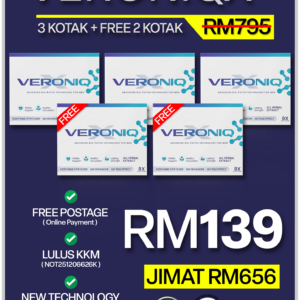 MEGA SALE - 3 KOTAK VERONIQX + FREE 2 KOTAK